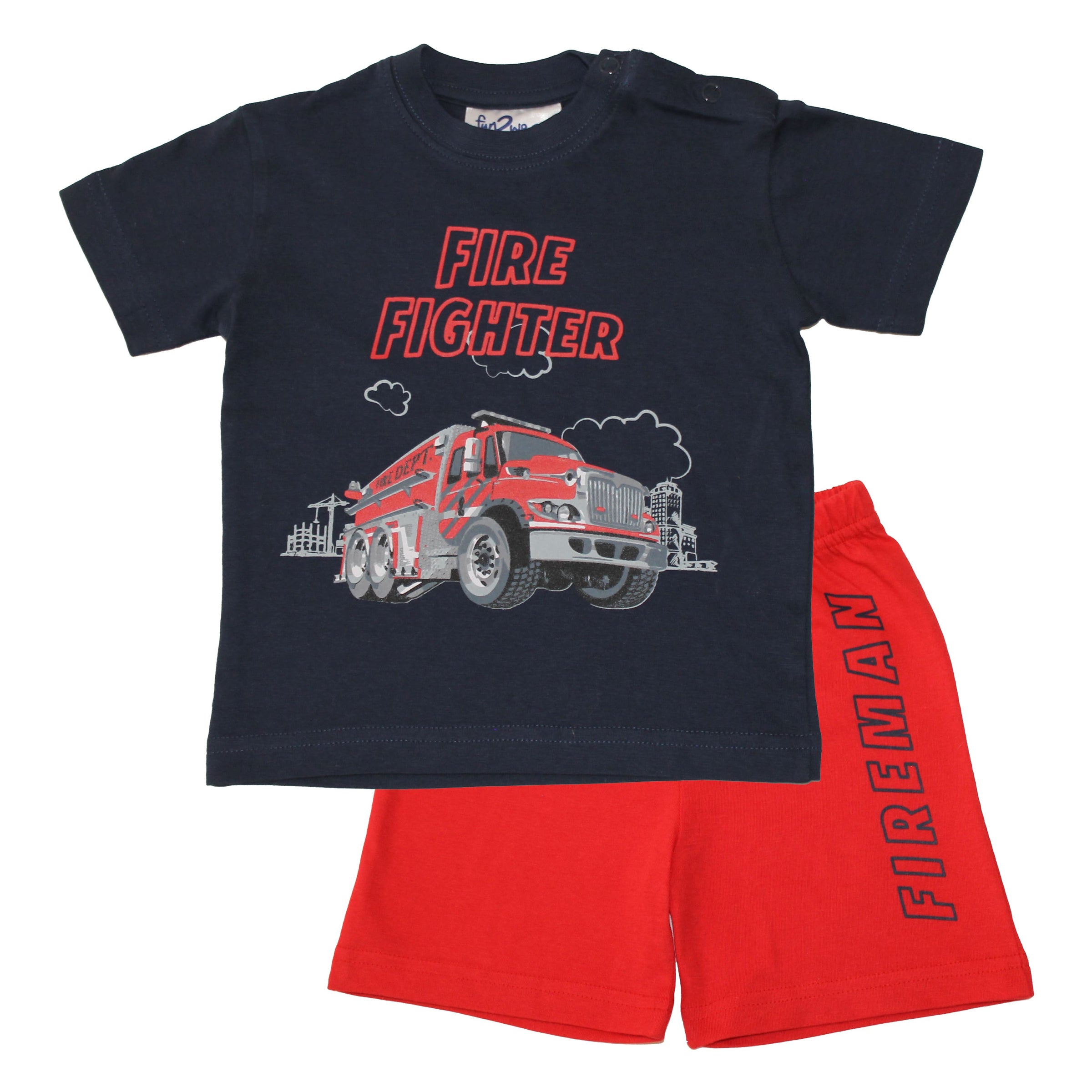 Brandweerman Shortama Kids | Dress Blues