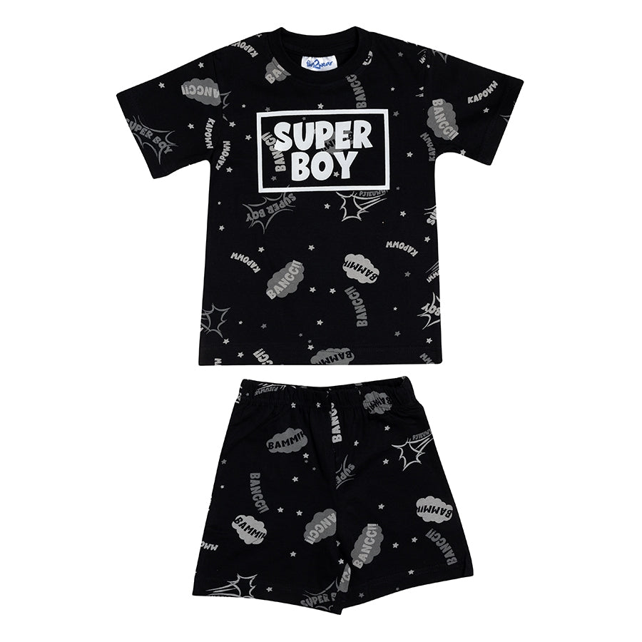 Super Boy Shortama Kids | Black