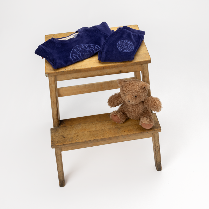 Play All Day Baby Velvet Pants | Patriot Blue
