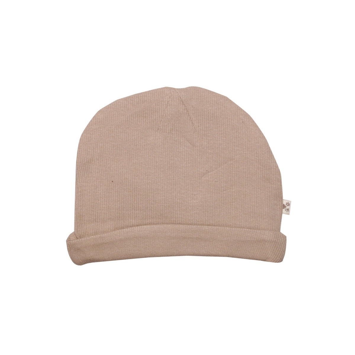 Beanie Rib 2x2 Organic | Taupe