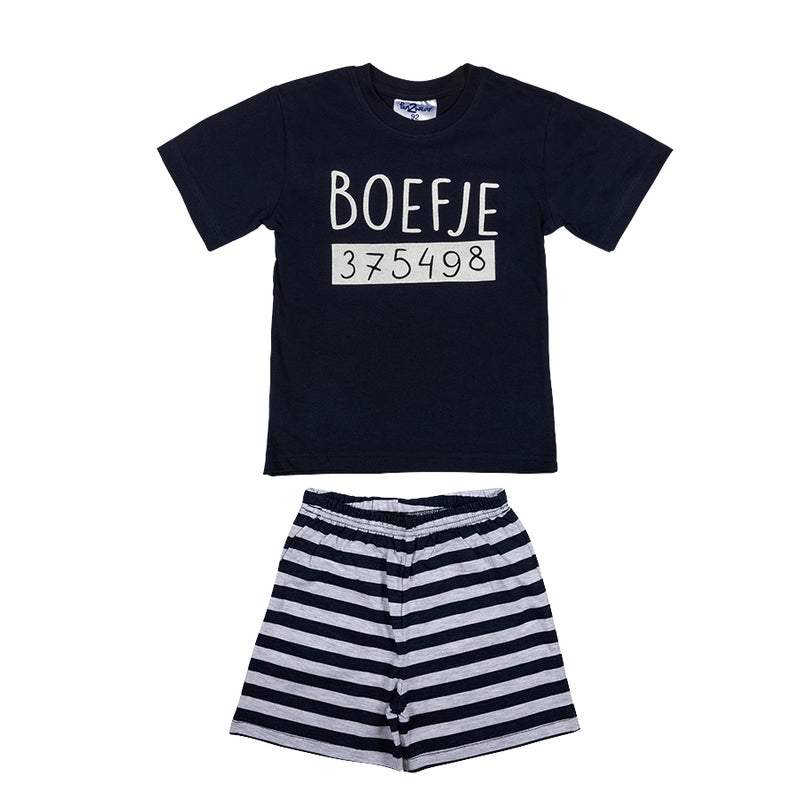 Boefje Shortama Baby | Dark Navy