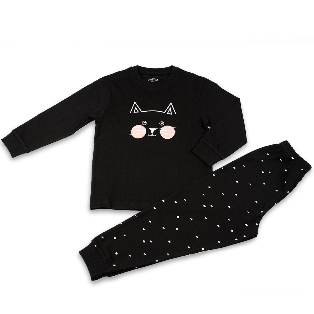 Kitty F&D Pyjama Teen | Black