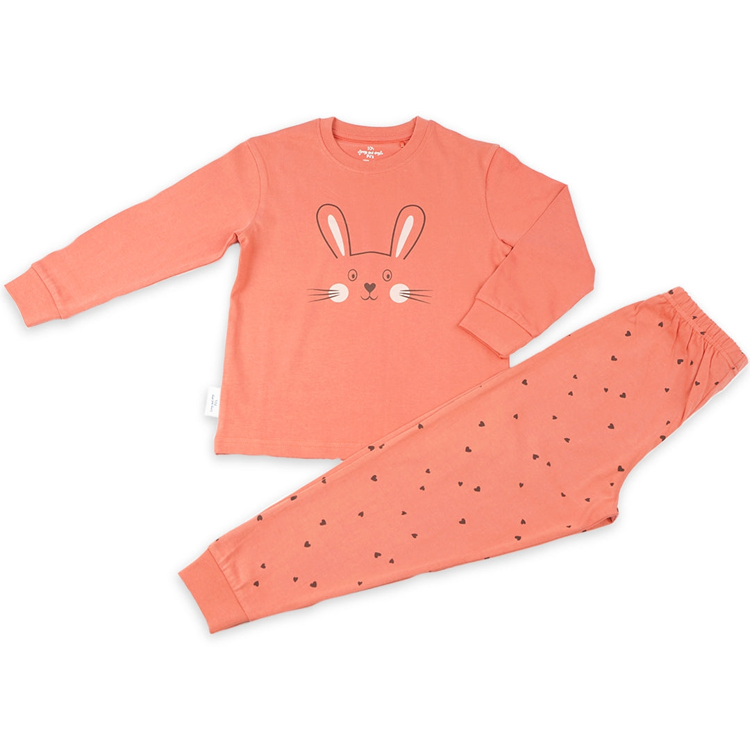 Bunny F&D Pyjama Teen | Rust Pink