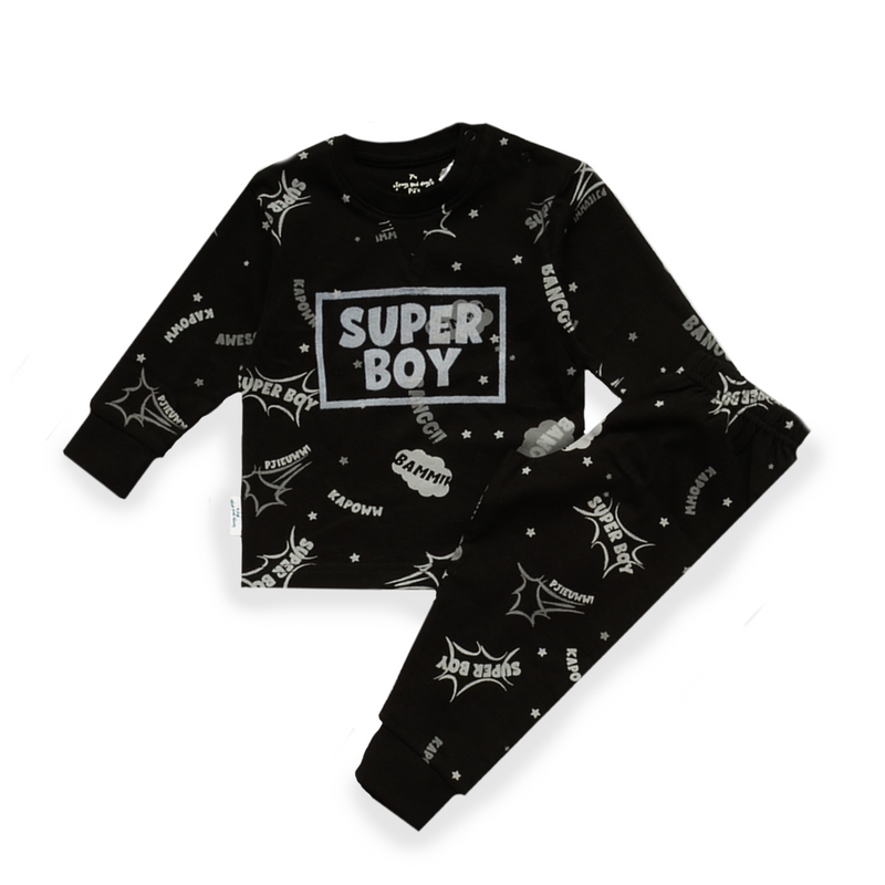 Super Boy F&D Pyjama Teen | Black