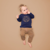 Play All Day Baby Sweater Emblem | Patriot Blue
