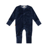 F&amp;D Velour Baby Onesie | Patriot Blauw