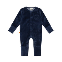 F&amp;D Velour Baby Onesie | Patriot Blauw