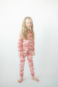 Stoer Camo Pink F&D Onesie Kids | Pink