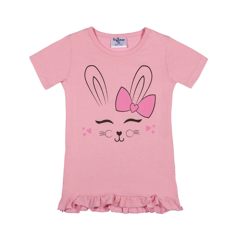 Happy Bunny Bigshirt | Rose shadow