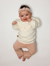 Flared Pants Flowers Baby | Rose Smoke