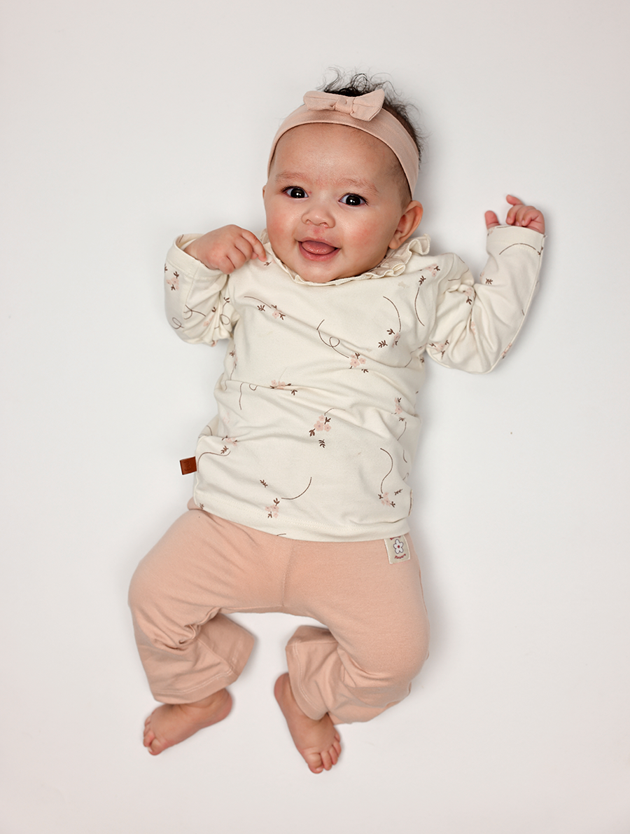 T-Shirt Flo LS Baby | White Alyssum