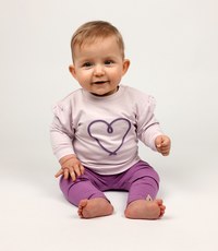 Legging Hearts Kids | Dusty Lavender