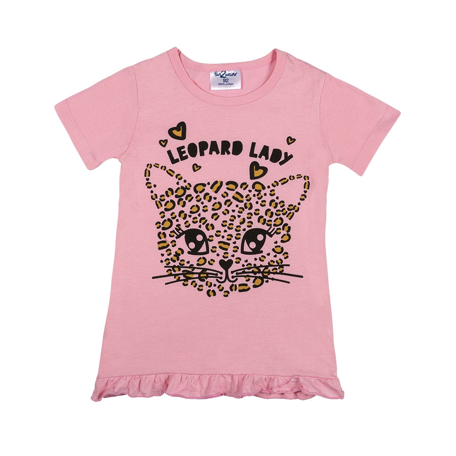 Lady Leopard Bigshirt | Rose shadow