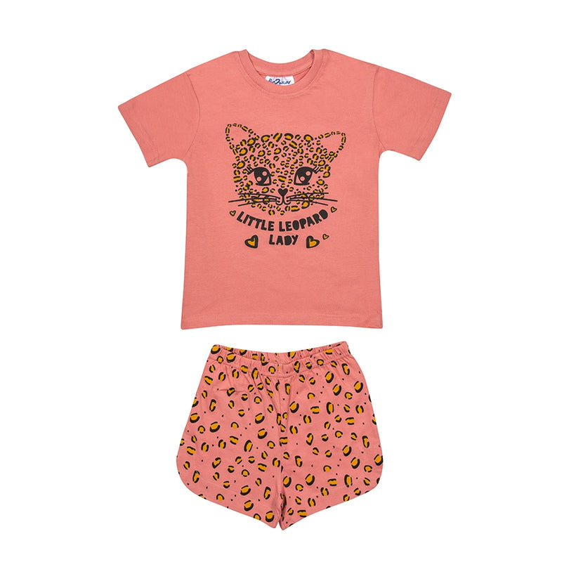 Kleine Luipaard Shortama Baby | Dusty Rose