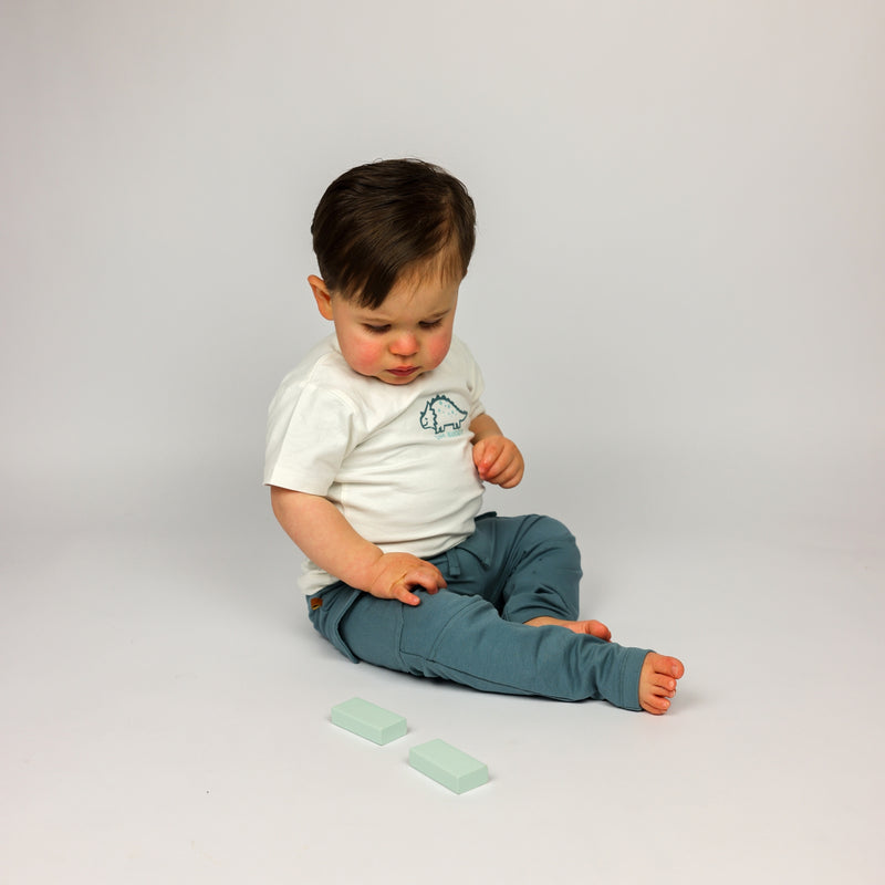 Dino Buddy T-shirt | White Alyssum