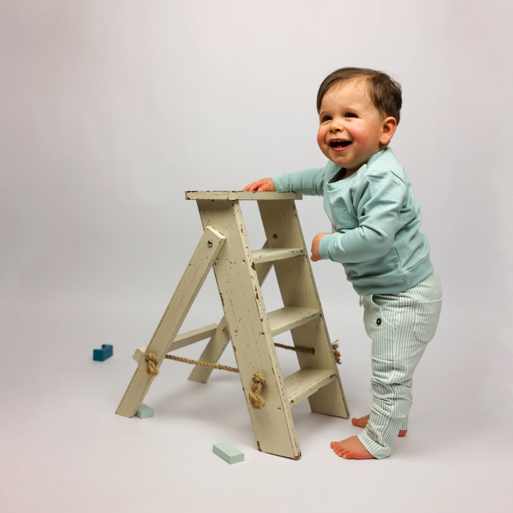 Dino Buddy Trui Effen | Cloud Blue
