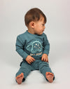 Dino Buddy Sweater Baby | Goblin Blue
