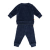 F&amp;D Velours Baby Pyjama | Patriot Blauw