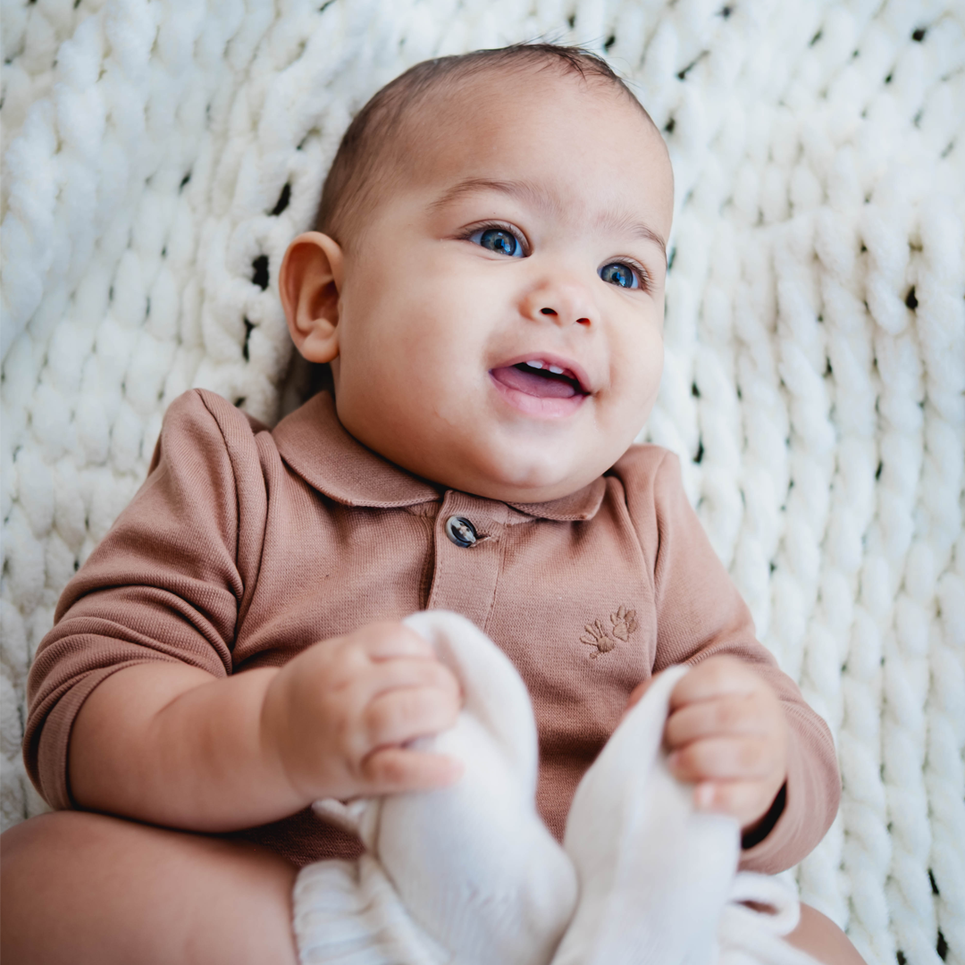 Polo Romper Beaver | Beaver Fur