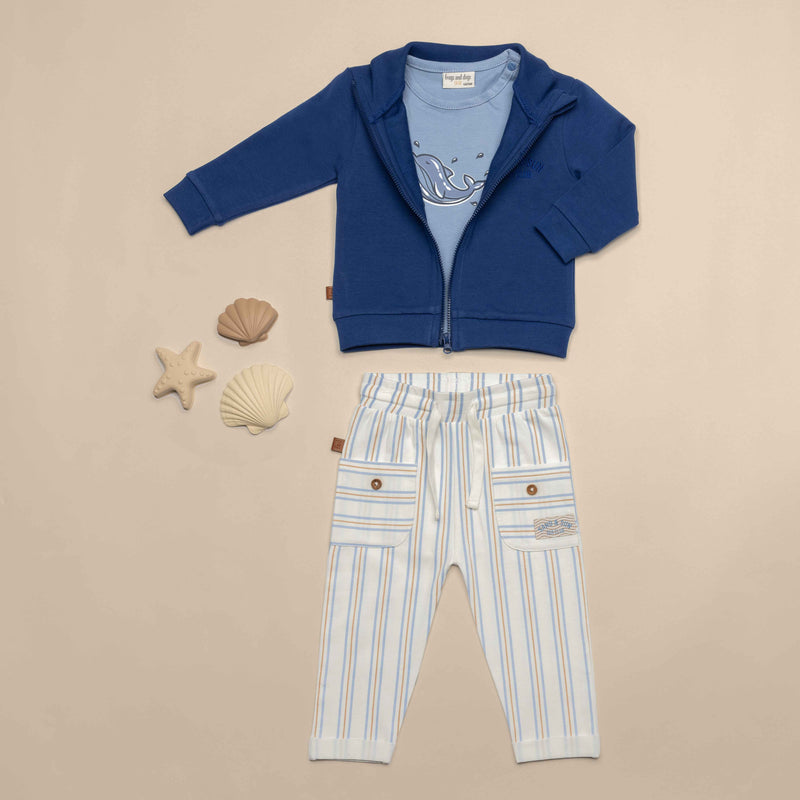 Sweater met Rits | Twilight blue