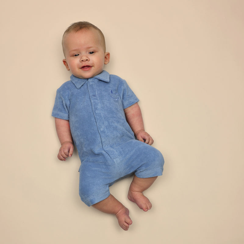Smile Onesie | Forever Blue