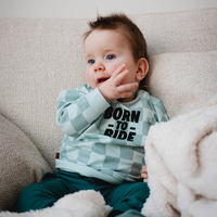 Sweater Born To Ride | Pastel Blue