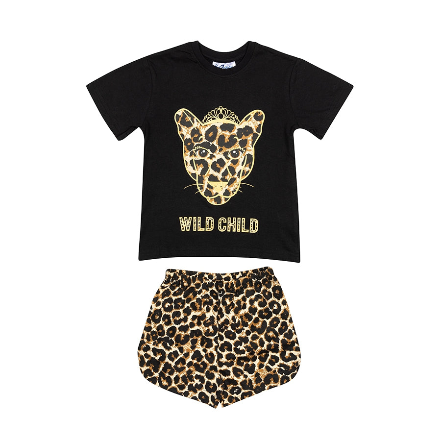 Wild Child Shortama Kids | Black