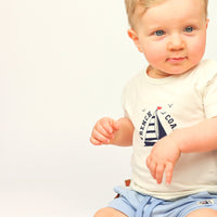 T-Shirt Sail Boat Kids | White Alyssum