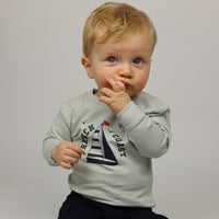 Sweater Sailboat Baby | Gray Violet