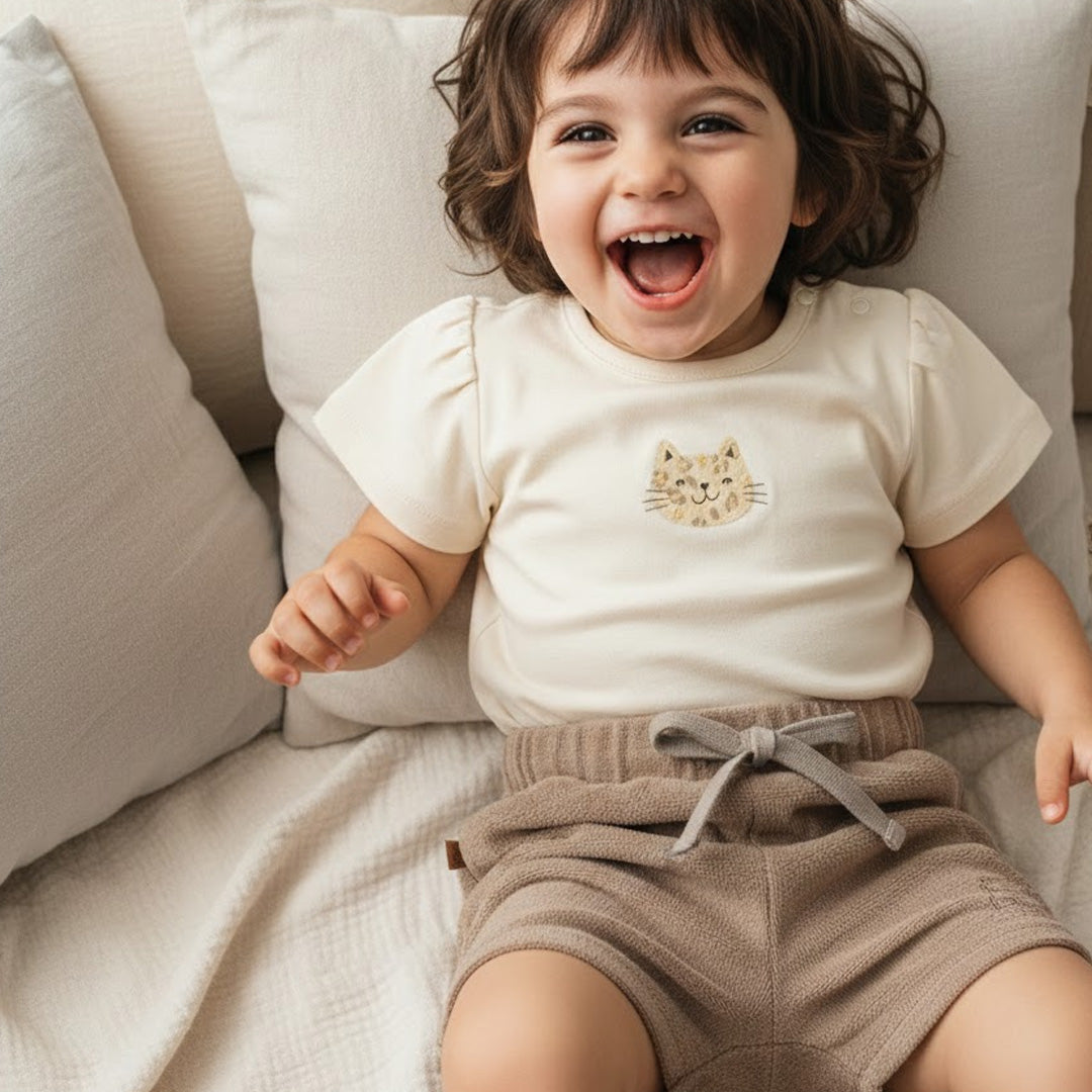Shorts Cat Baby | Stucco