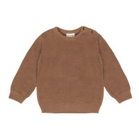Flat Knit Rib Sweater | Beaver Fur