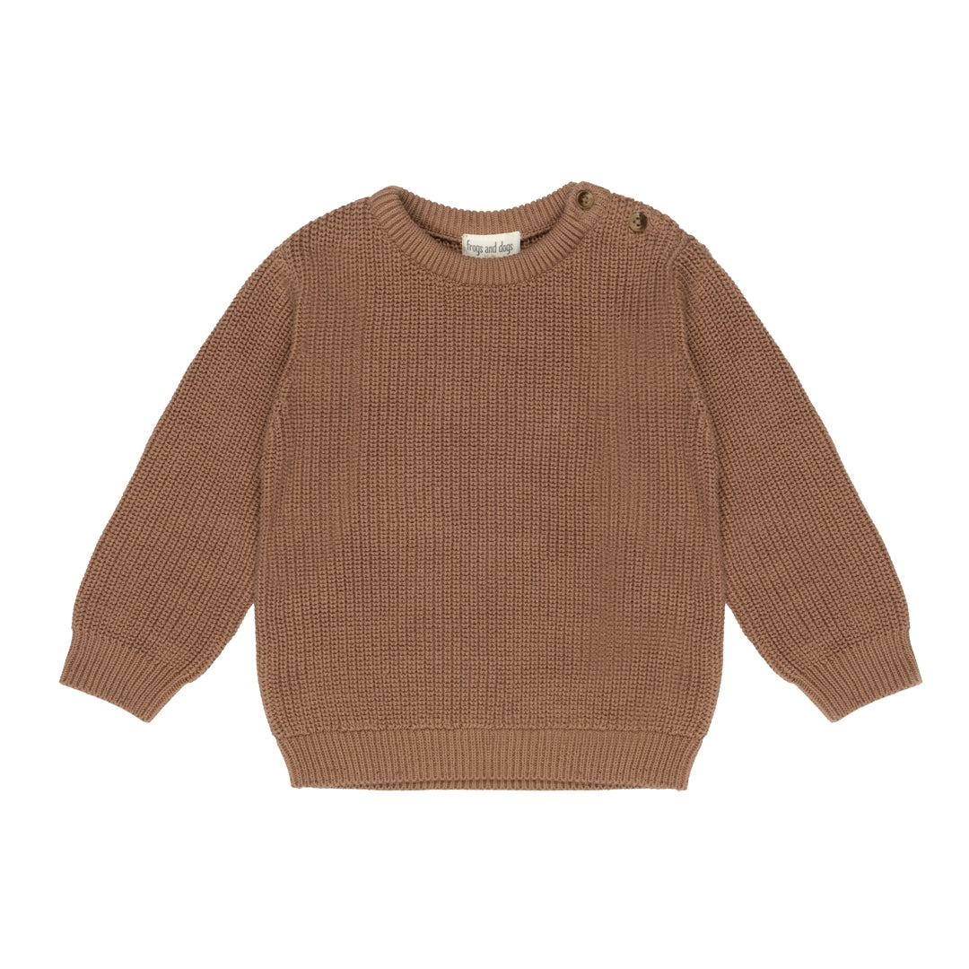 Flat Knit Rib Sweater | Beaver Fur