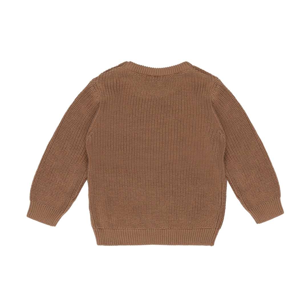 Flat Knit Rib Sweater | Beaver Fur