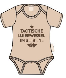 Romper Tactische Luierwissel SS | Beige