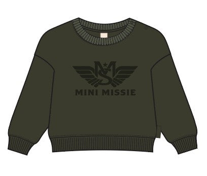 Sweater Mini Missie | Dark Green