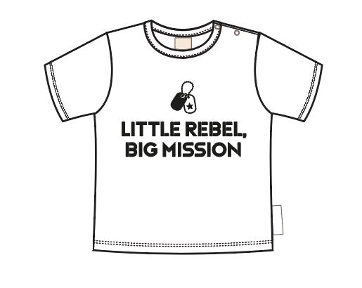T-Shirt Little Rebel SS | White