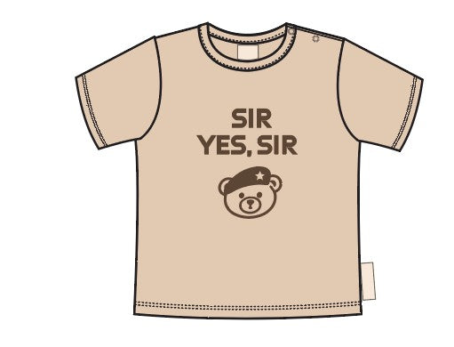T-Shirt Yes Sir SS | Beige
